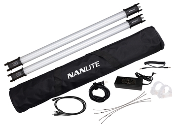 Nanlite 2er dual KIT PavoTube 15C 2' RGBW LED Tube with Internal Battery